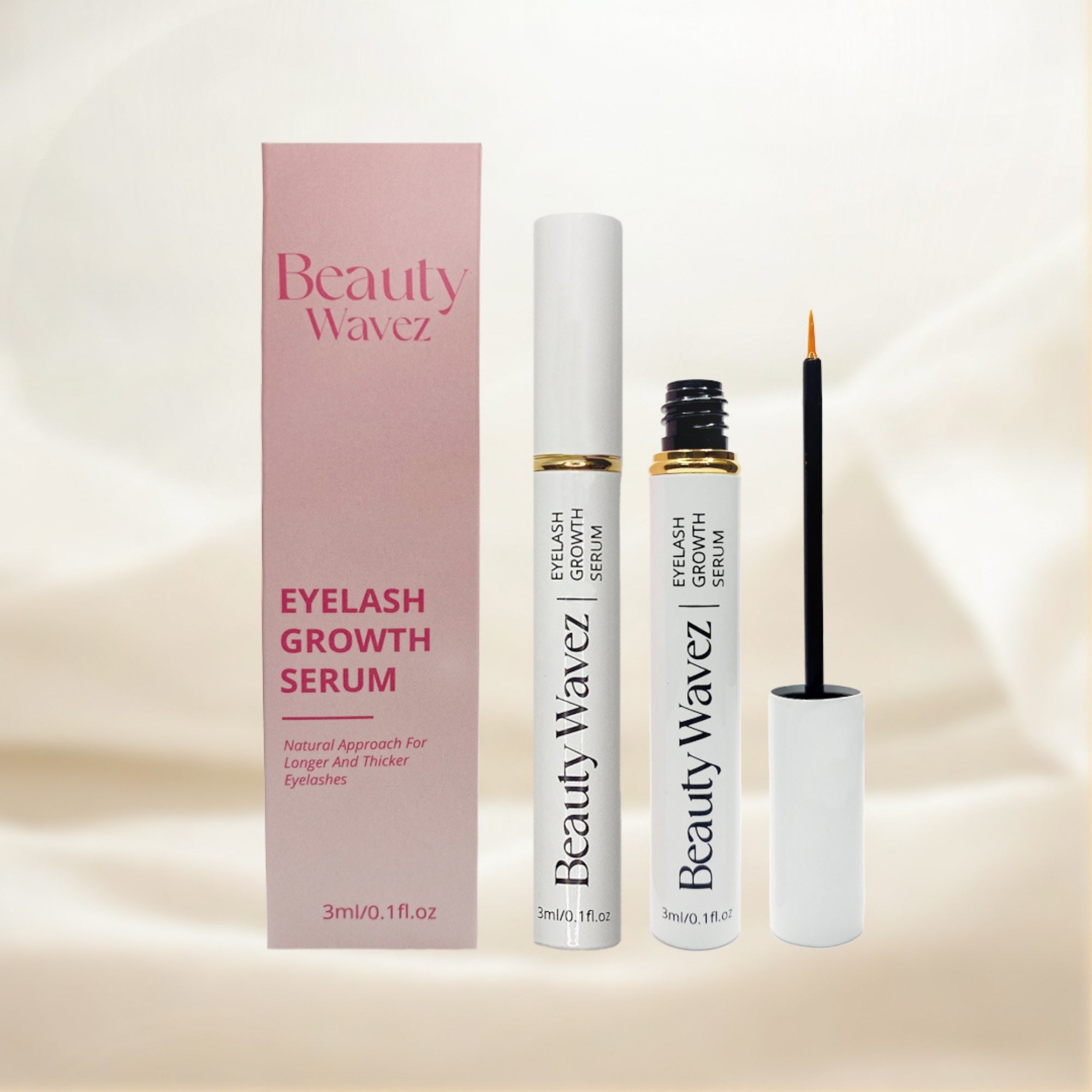 Eyelash Growth Serum – Natural Lash Enhancer – Beauty Wavez