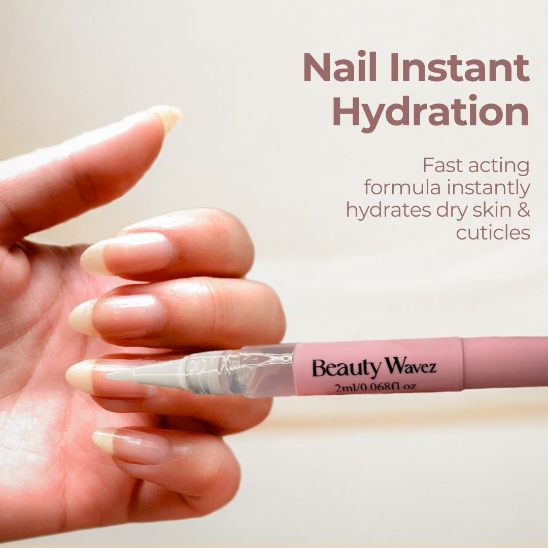 Beauty Wavez Organic Nail Growth Oil | Strength & Moisture-Boosting Nail Care Serum