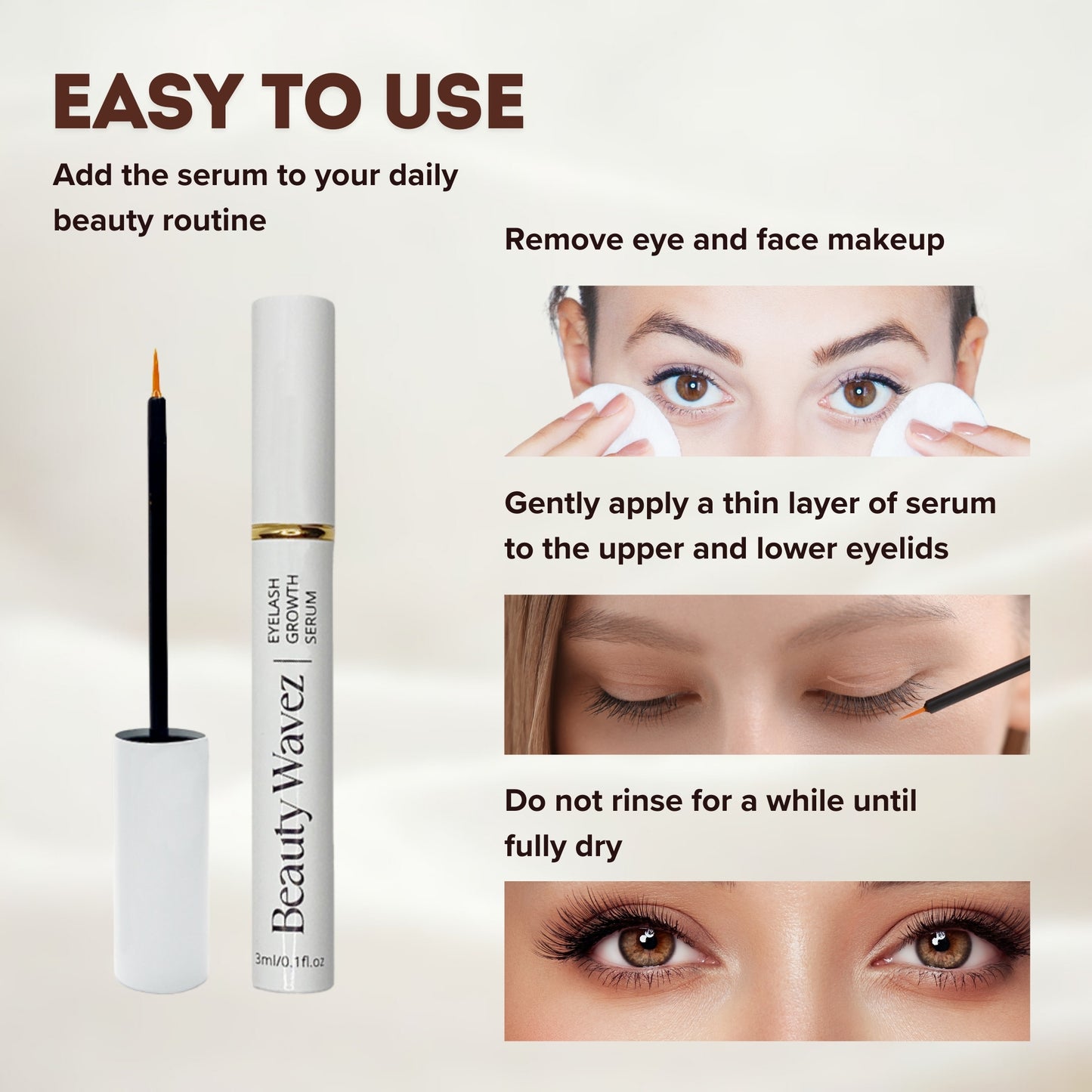 Eyelash Growth Serum – Natural Lash Enhancer